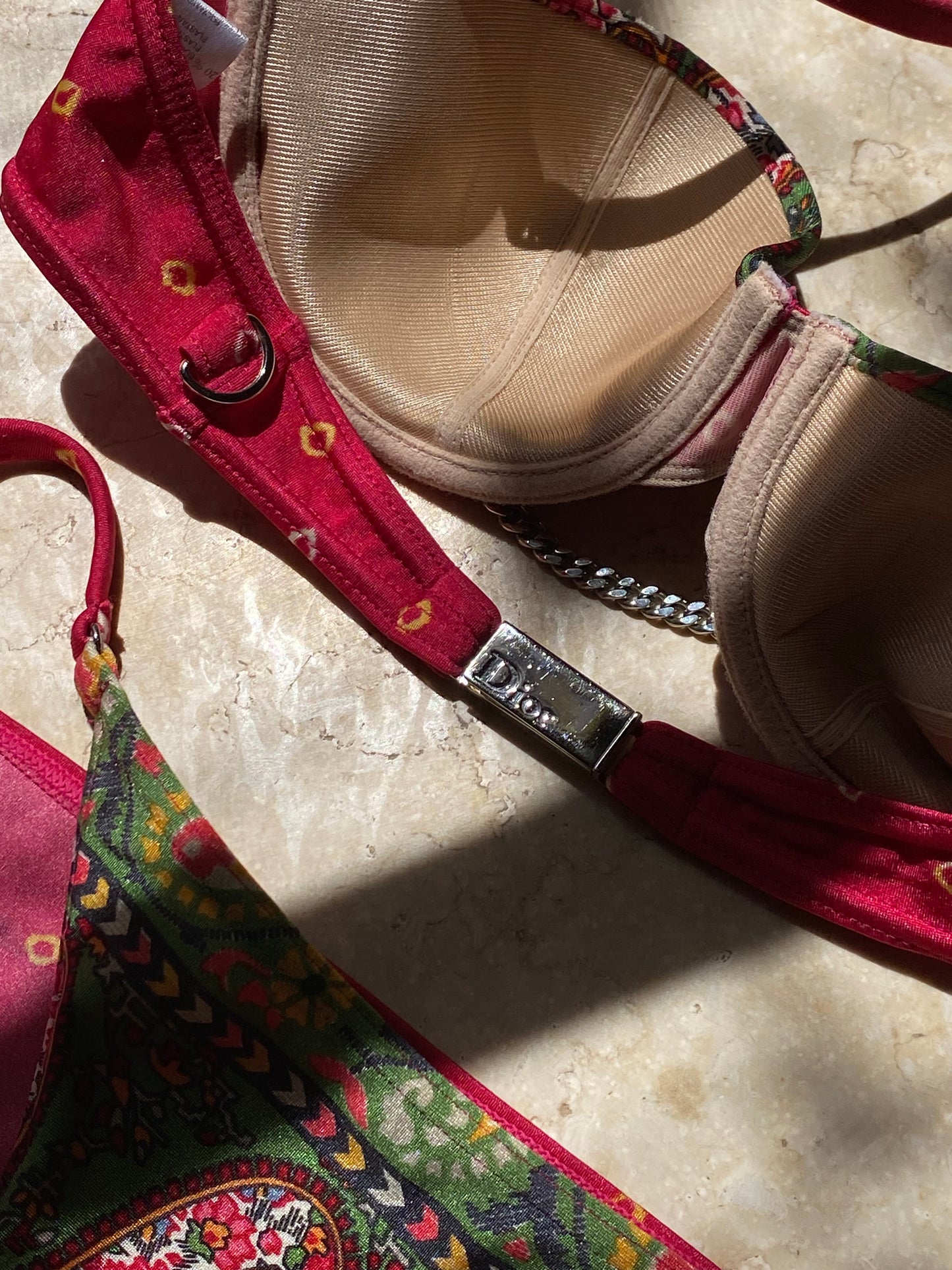 John Galliano for Dior 2004SS Paisley Print Bikini Set