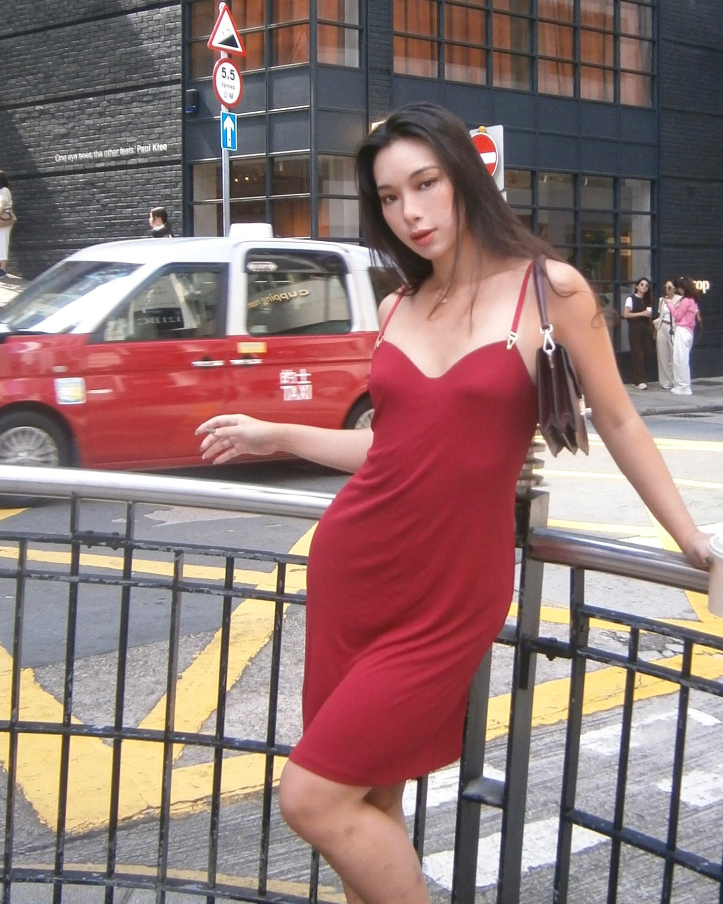 La Perla Red Dress with Built-in Bra Sous Les Fleurs La Perla Red Dress with Built-in Bra Sous Les Fleurs