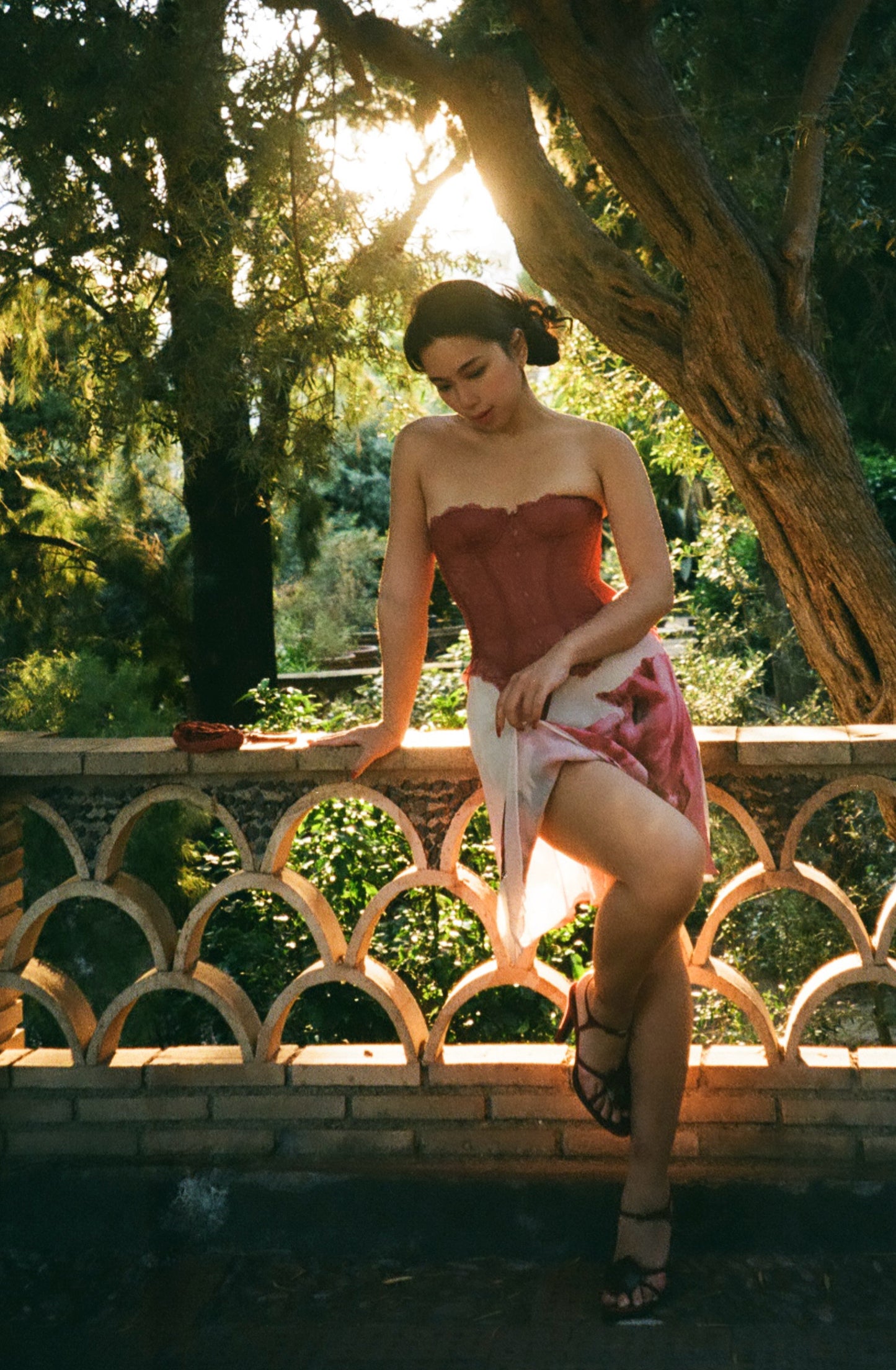 Salvatore Ferragamo Floral Silk Skirt