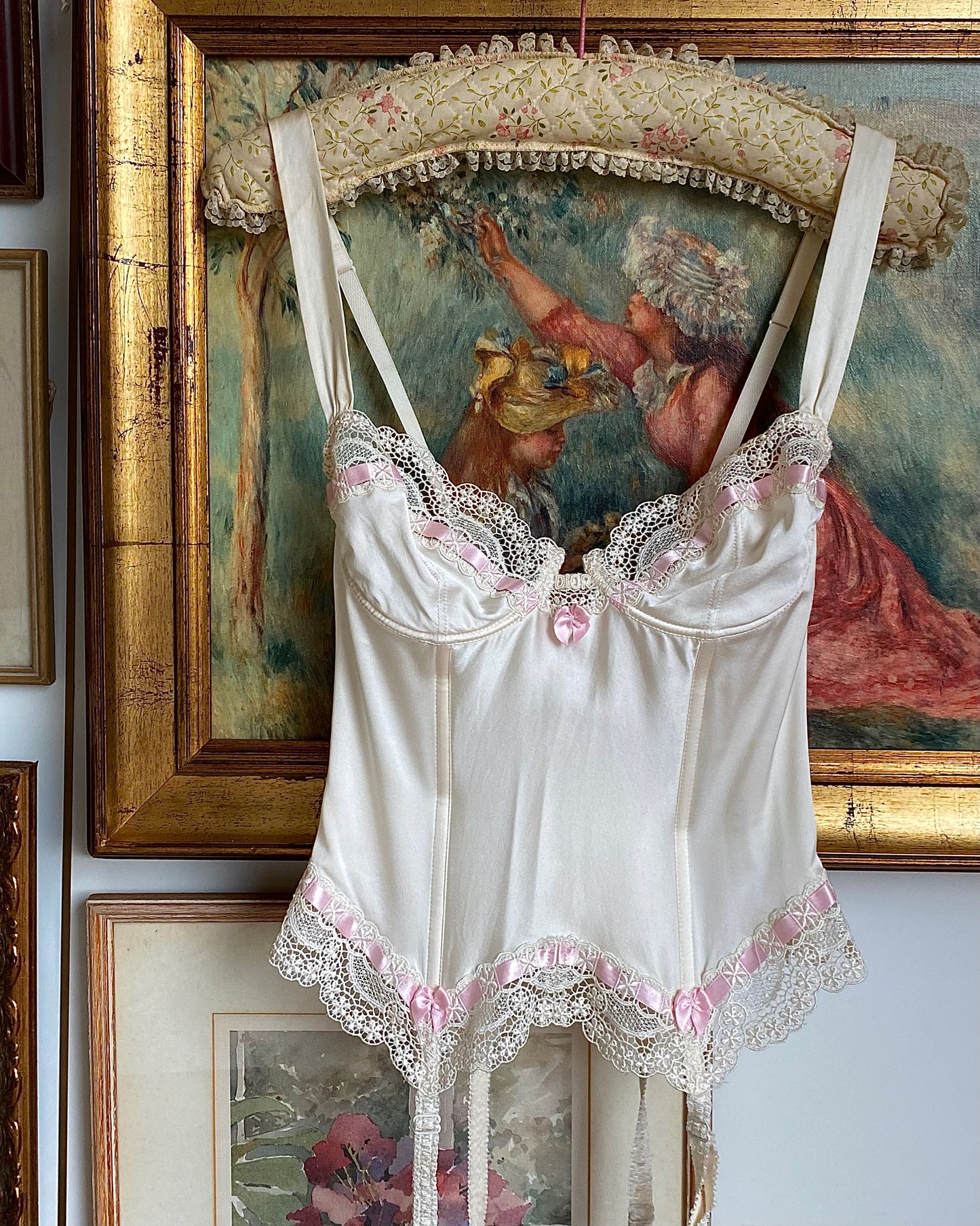 Christian Dior Pink Lace Coquette Corset