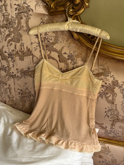 Ralph Lauren 2006FW Knitted Top with Lace Bust