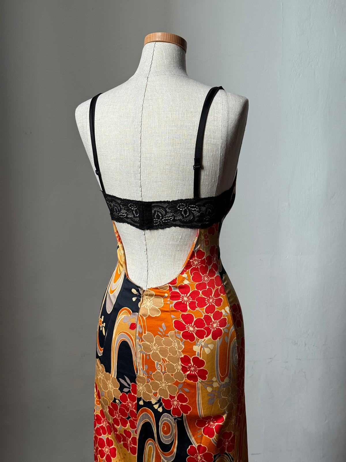 Dolce & Gabbana D&G Japanese Floral Print Bodycon Dress