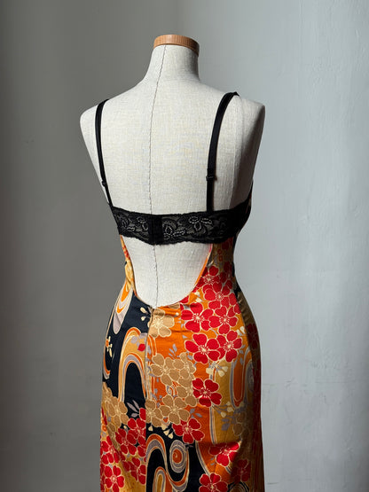 Dolce & Gabbana D&G Japanese Floral Print Bodycon Dress