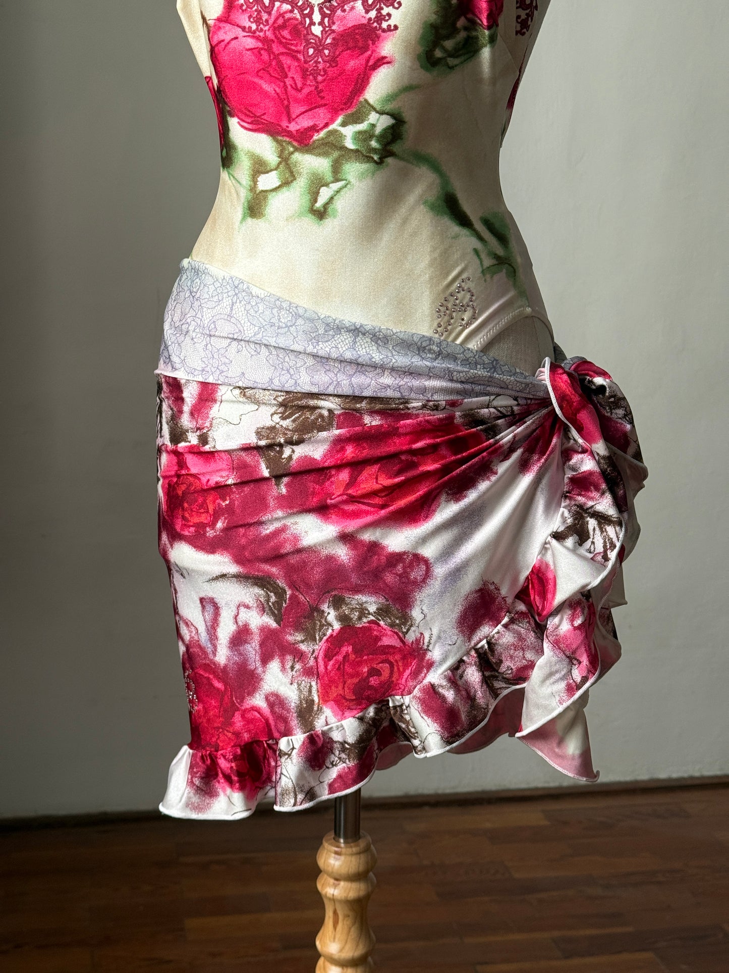 Blumarine 1997SS Floral Blouse & Swimwear Ensemble