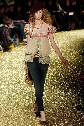 Dolce & Gabbana D&G 2005FW Baroque Sleeves Dress