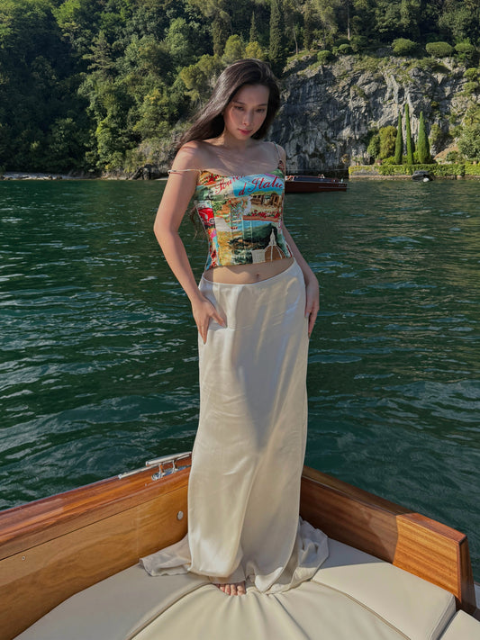 Dolce & Gabbana 1990s ‘Souvenir d’Italie’ Satin Corset