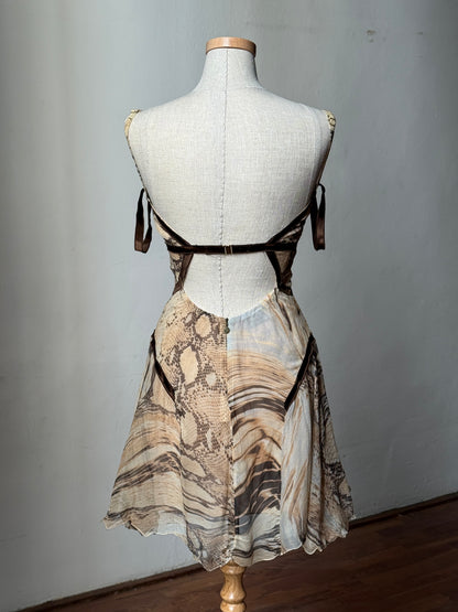 Just Cavalli Reptile Print Dress