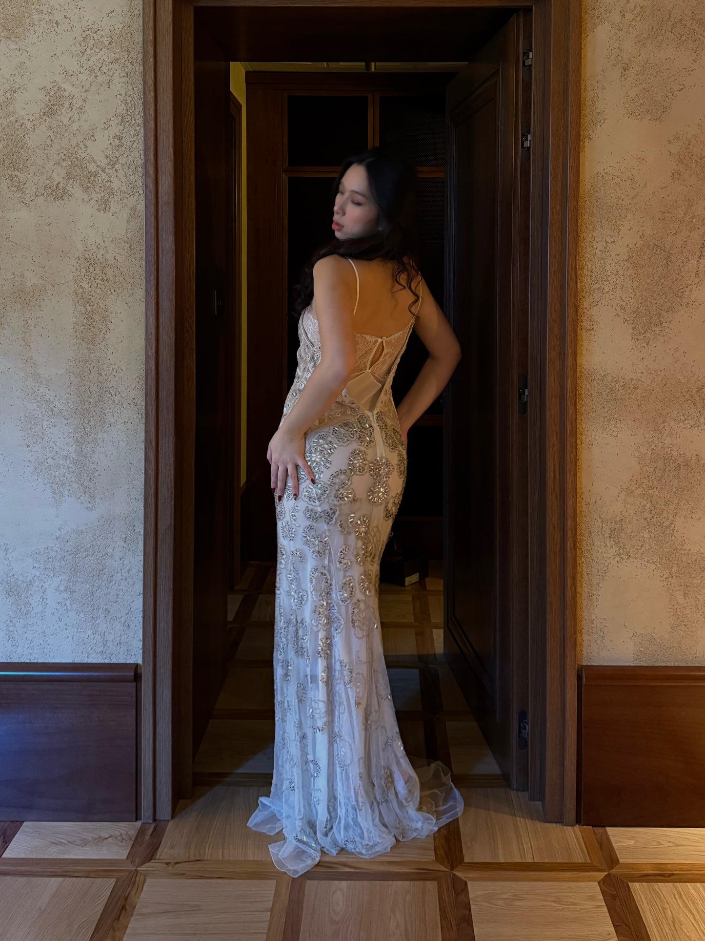 Roberto Cavalli 2017SS Beaded Gown