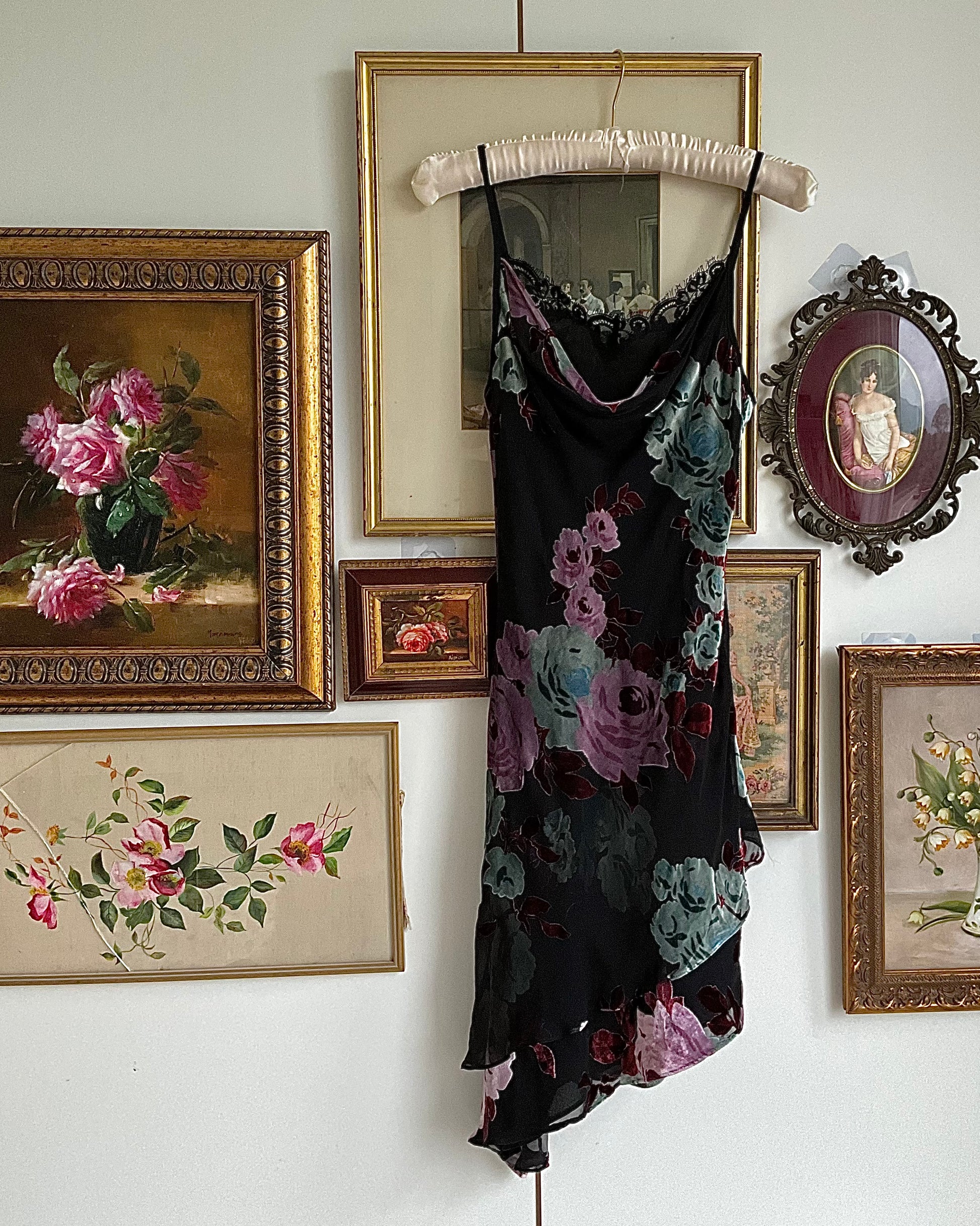 betsey johnson black floral dress Betsey Johnson Floral Midi Dress