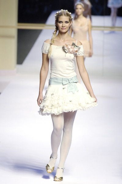 Blugirl Blumarine 2006SS White Ruffled Skirt