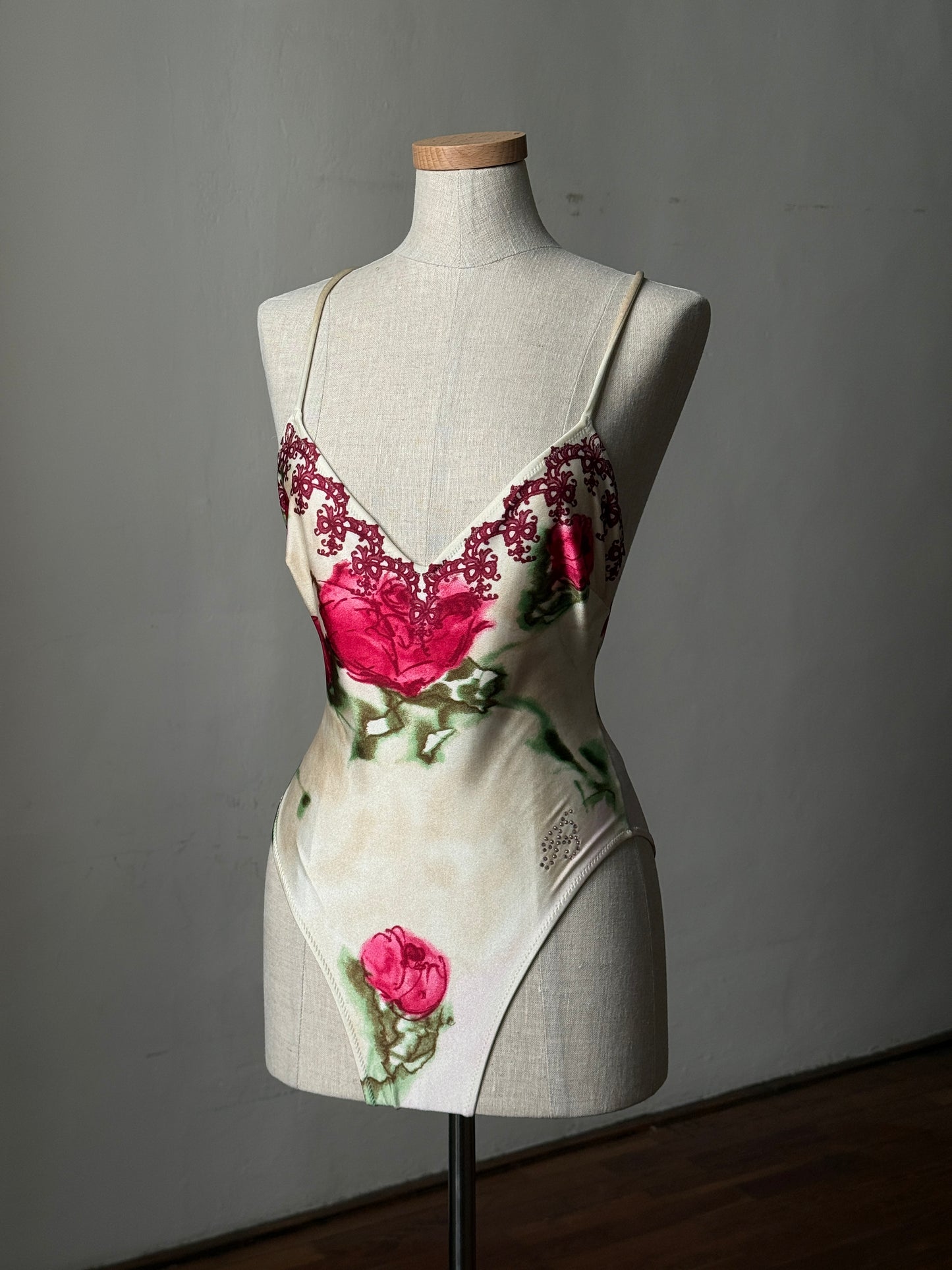 Blumarine 1997SS Floral Blouse & Swimwear Ensemble