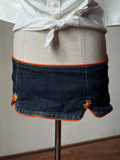 Dsquared2 White Blouse & 2005SS Crab Micro Skort