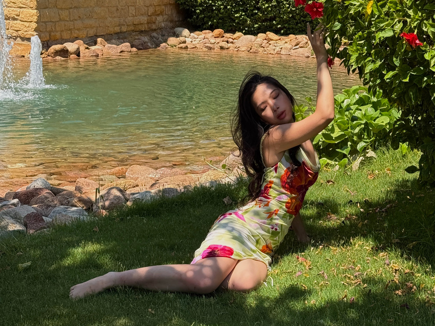 Voyage Floral Print Jersey Dress
