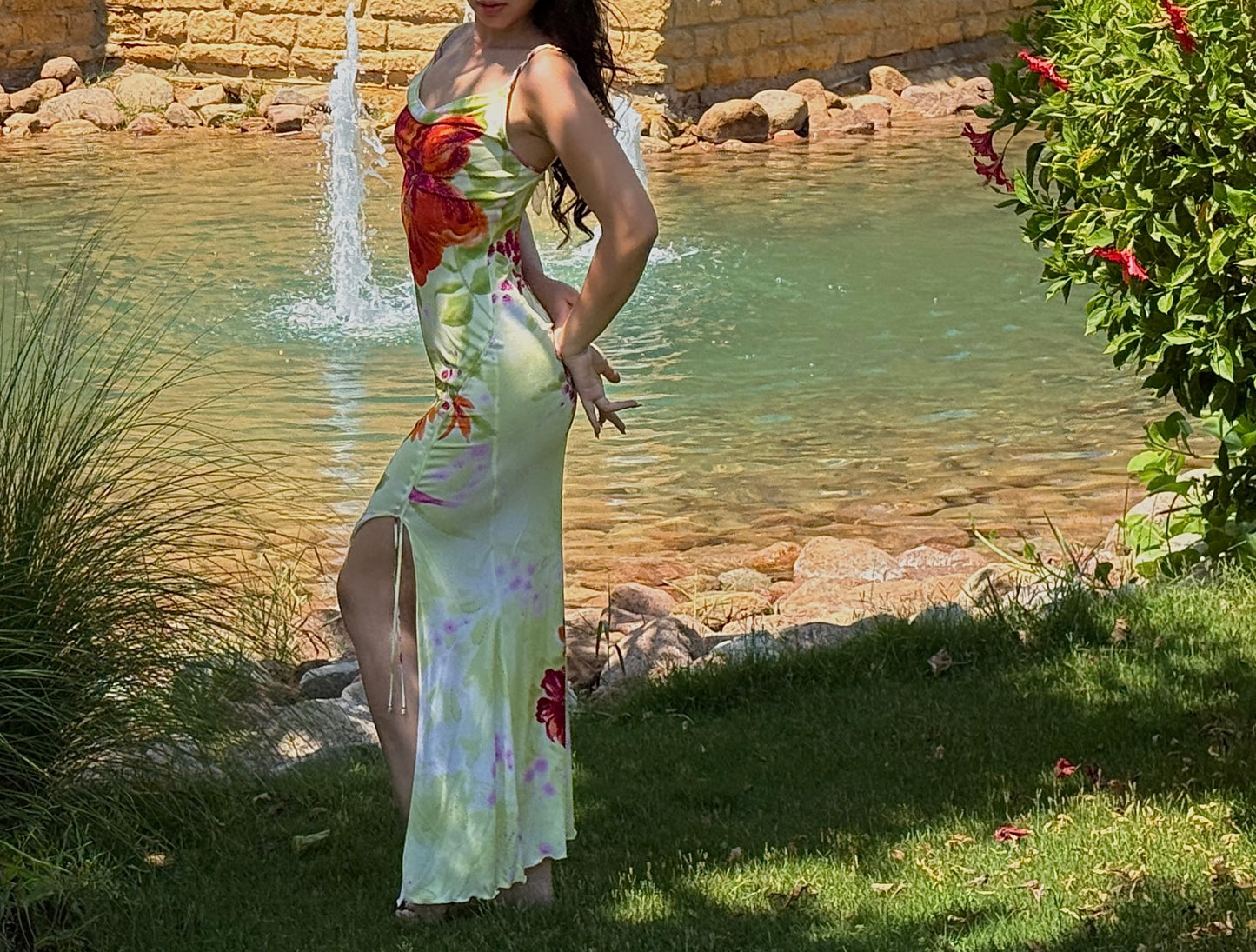 Voyage Floral Print Jersey Dress