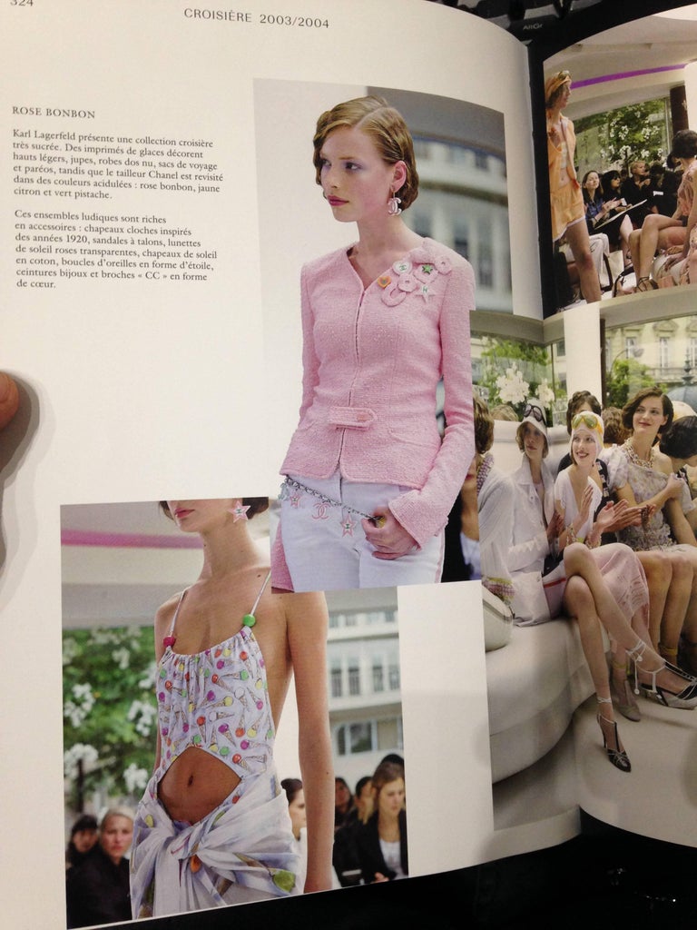Chanel 2004 Cruise Ice Cream Print Silk Chiffon Dress