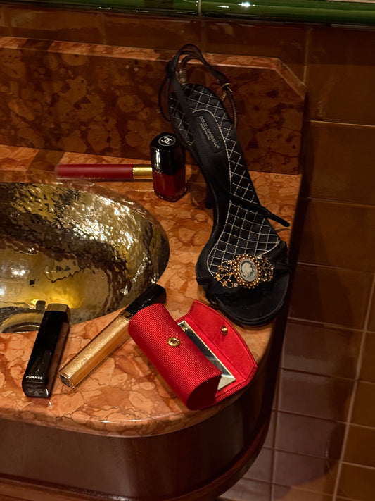 Dolce & Gabbana Cameo Satin Heels