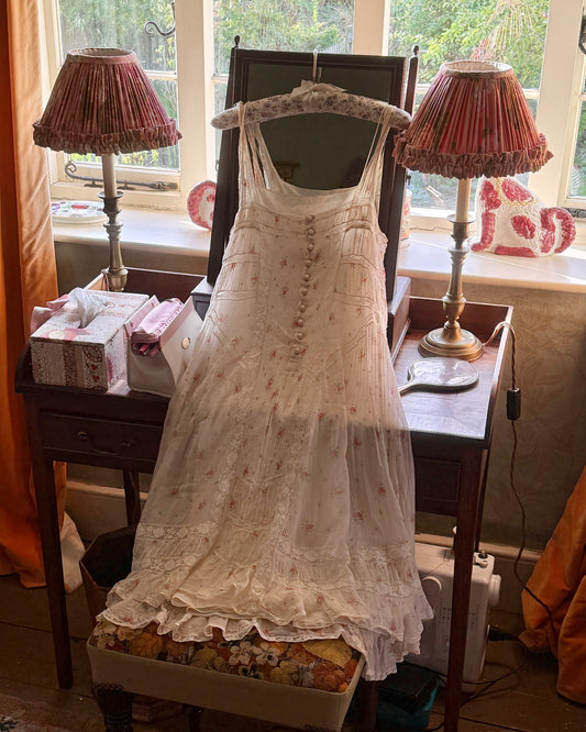 Ralph Lauren Edwardian Style Cotton Dress