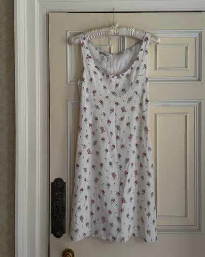 Blumarine Mini Floral Print Dress