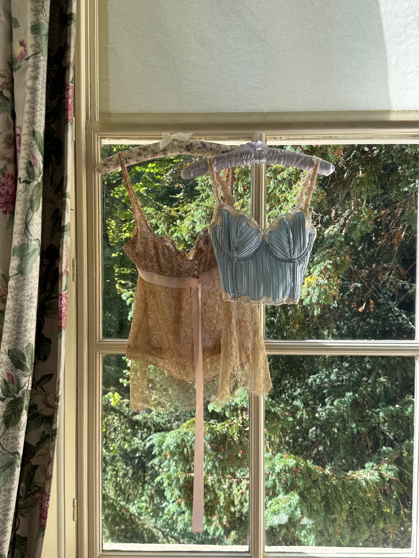 Valentino Silk Chiffon Floral Corset Top