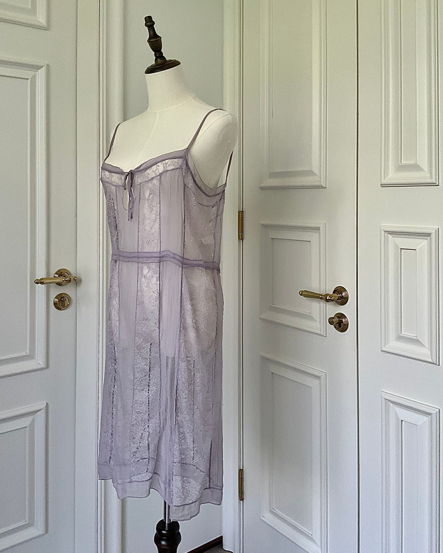 Prada Lilac Silk Chiffon Dress