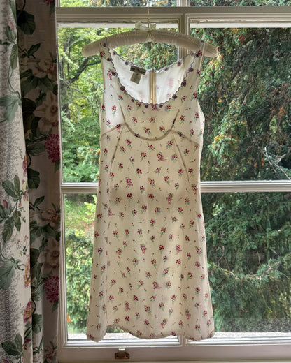 Blumarine Mini Floral Print Dress