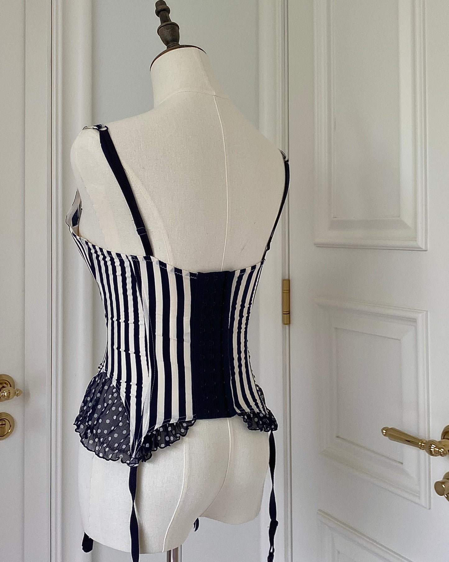 Chantal Thomass Navy Striped Corset