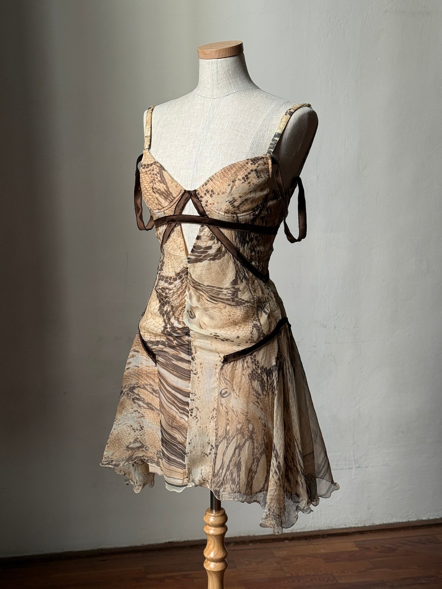Just Cavalli Reptile Print Dress