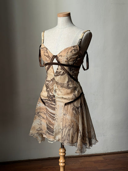 Just Cavalli Reptile Print Dress