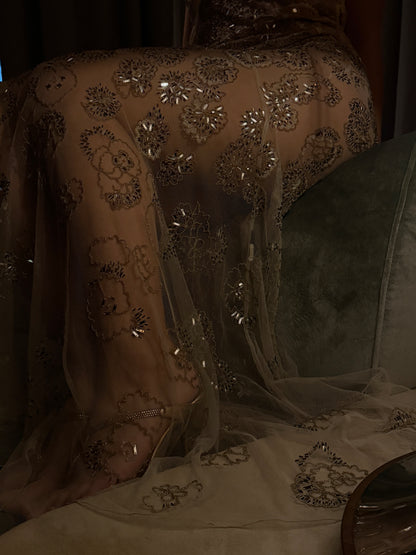 Roberto Cavalli 2017SS Beaded Gown