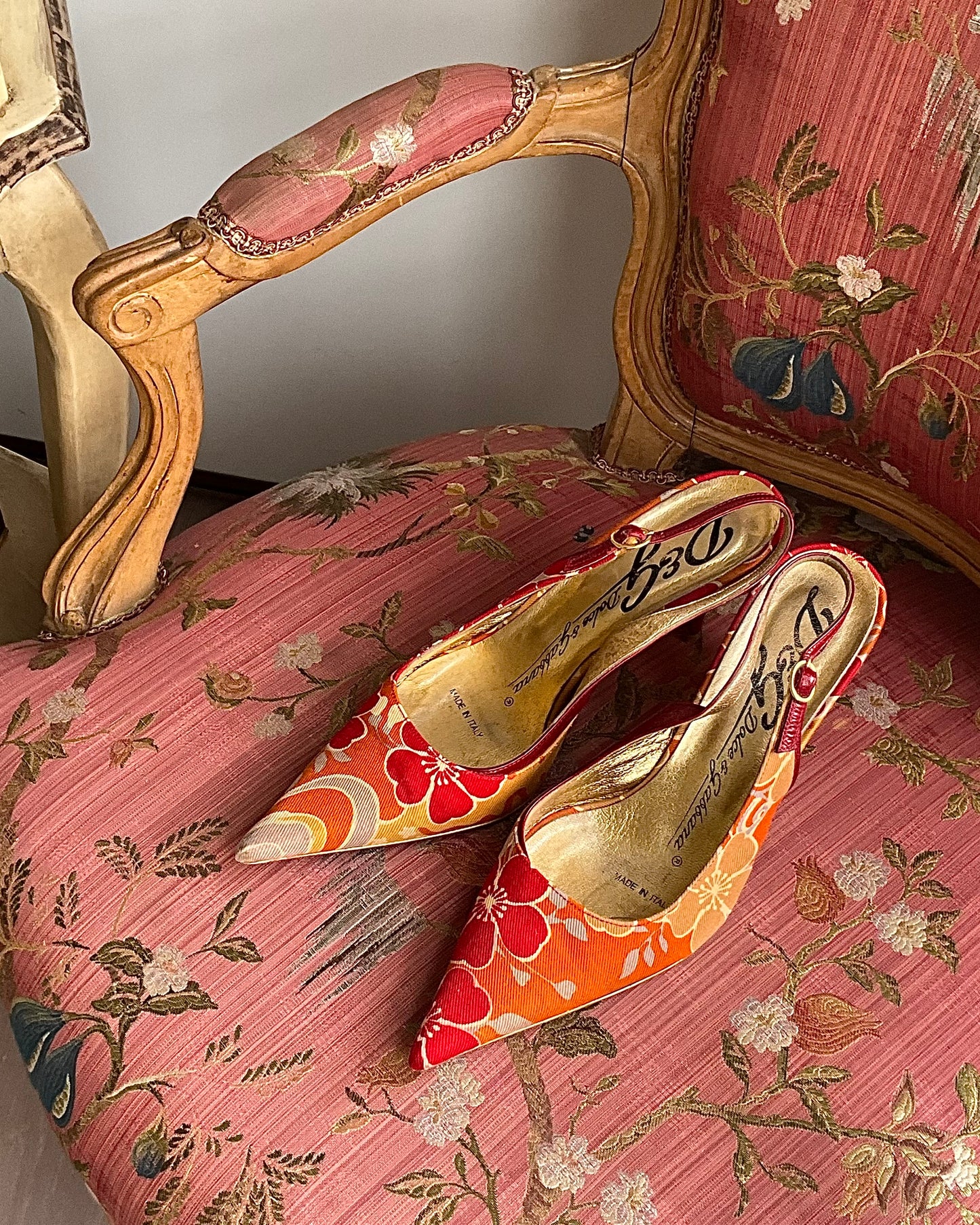 D&G Japanese Floral Heels