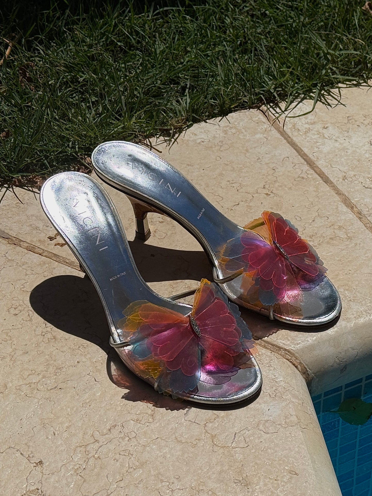 Giuseppe Zanotti Vicini Vinyl Butterfly Heels