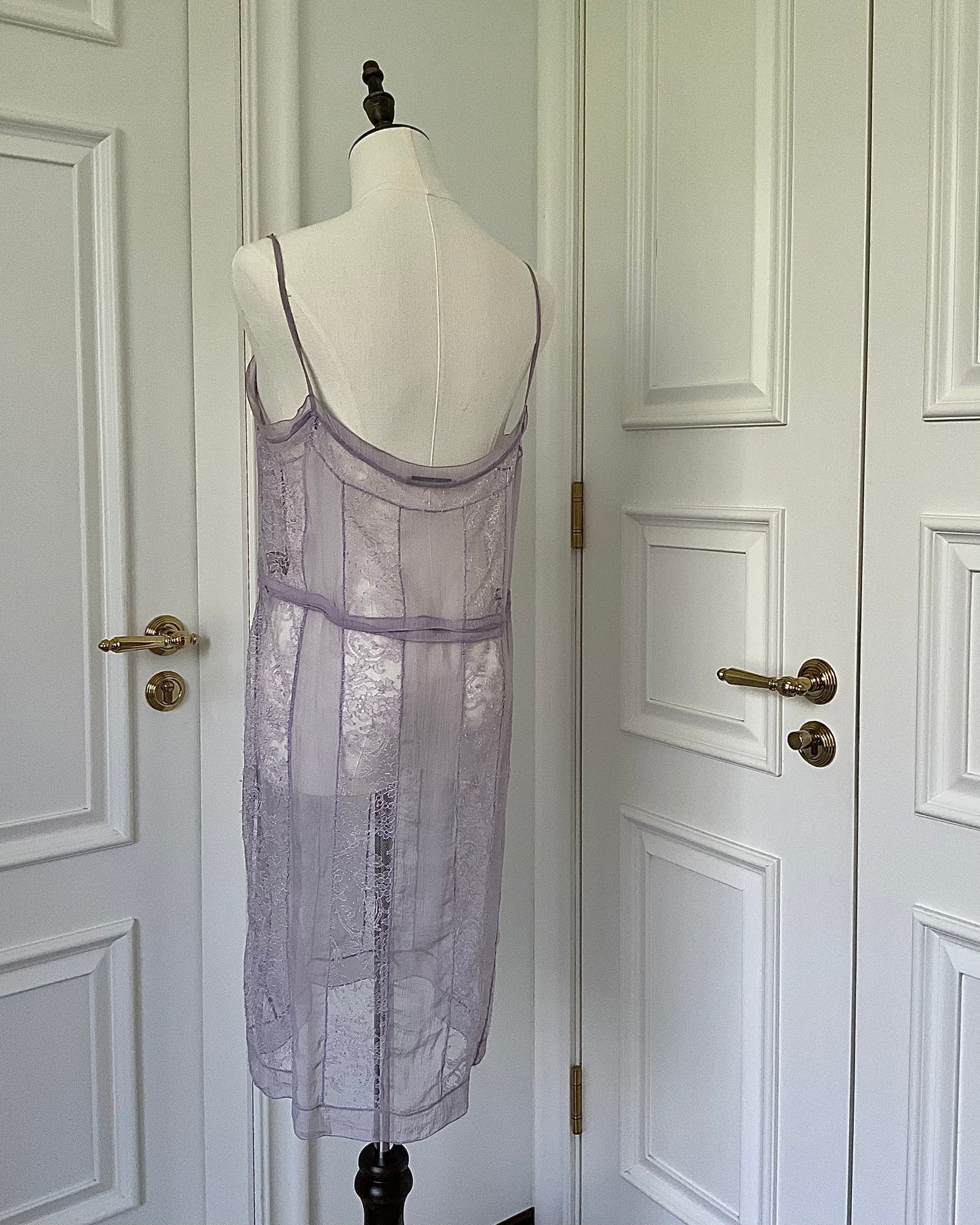 Prada Lilac Silk Chiffon Dress