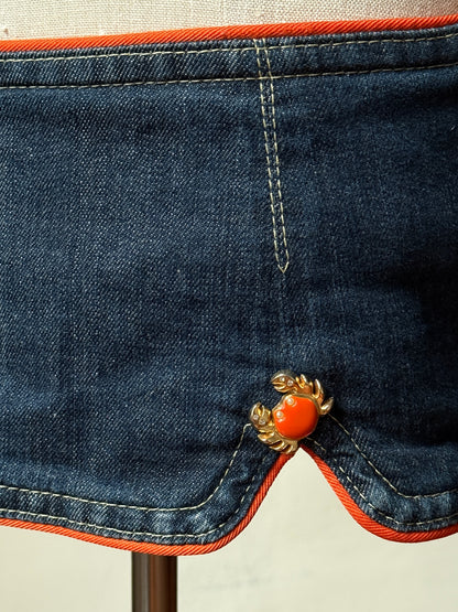 Dsquared2 White Blouse & 2005SS Crab Micro Skort