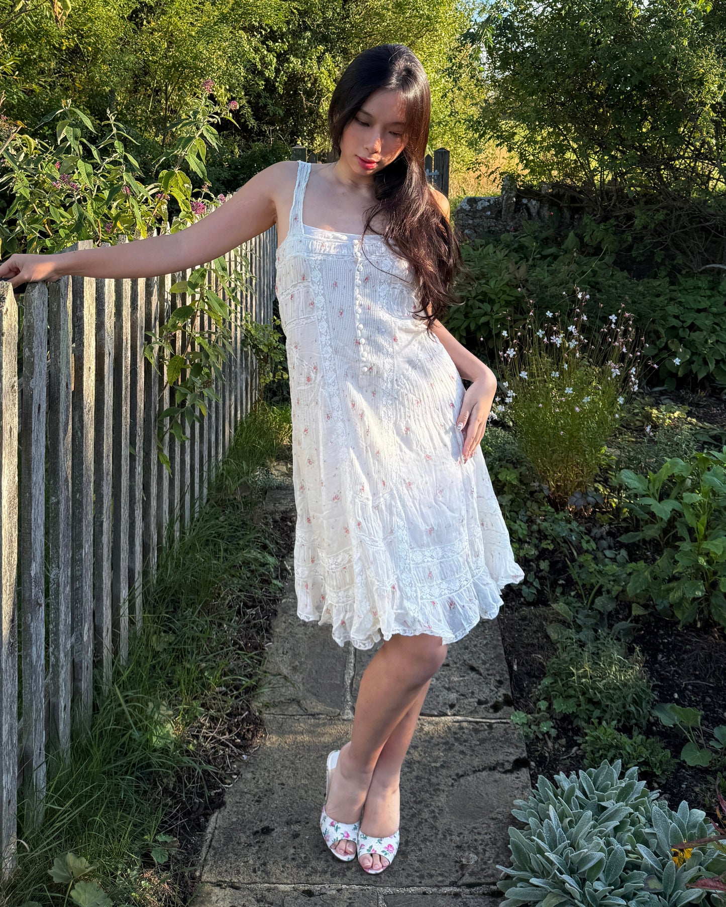 Ralph Lauren Edwardian Style Cotton Dress