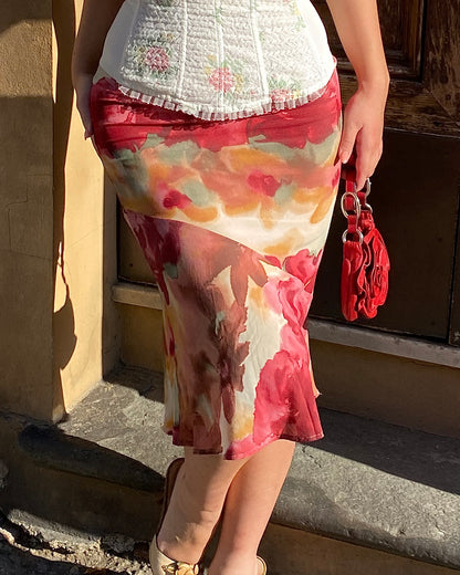 Dolce & Gabbana Floral Watercolour Skirt